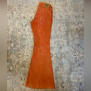 BDG Orange Extreme Flare Urban Outfitters Low Rise Corduroy Pants